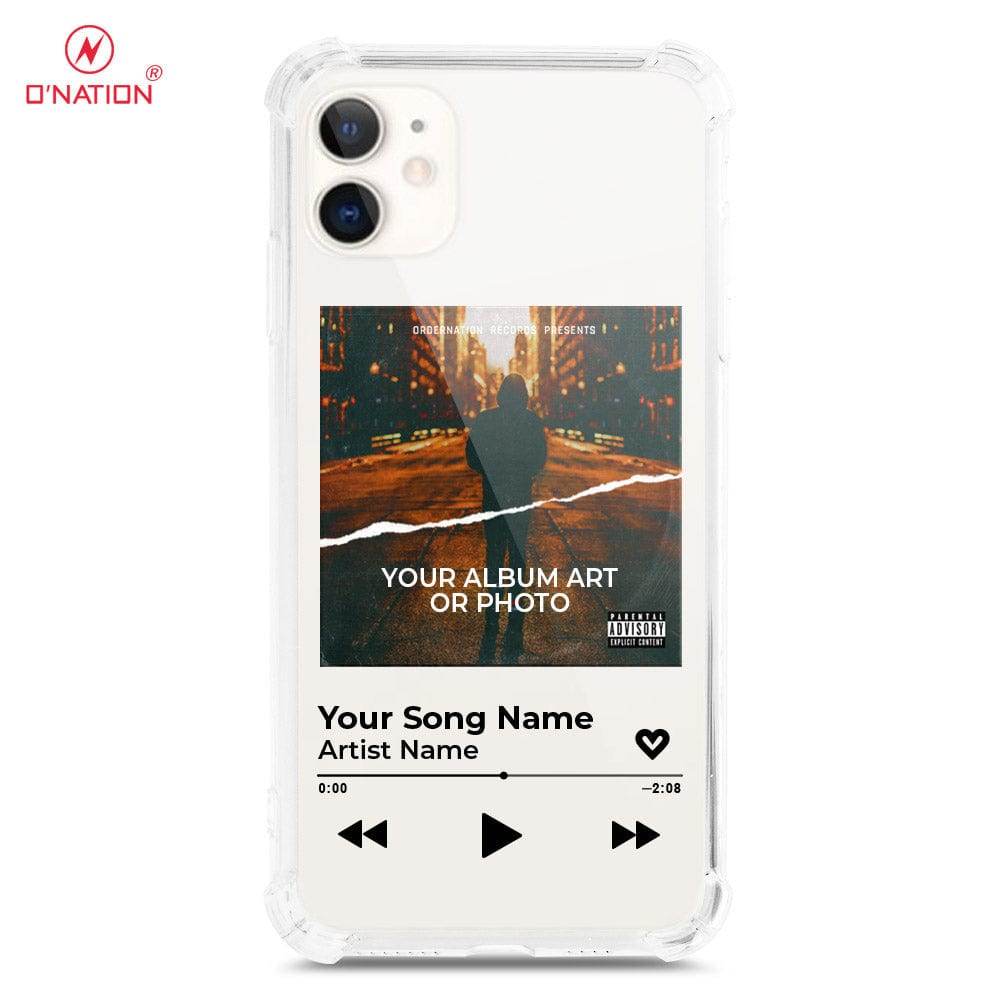 iPhone 11 Cover - Personalised Album Art Series - 4 Designs - Clear Phone Case - Soft Silicon Borders