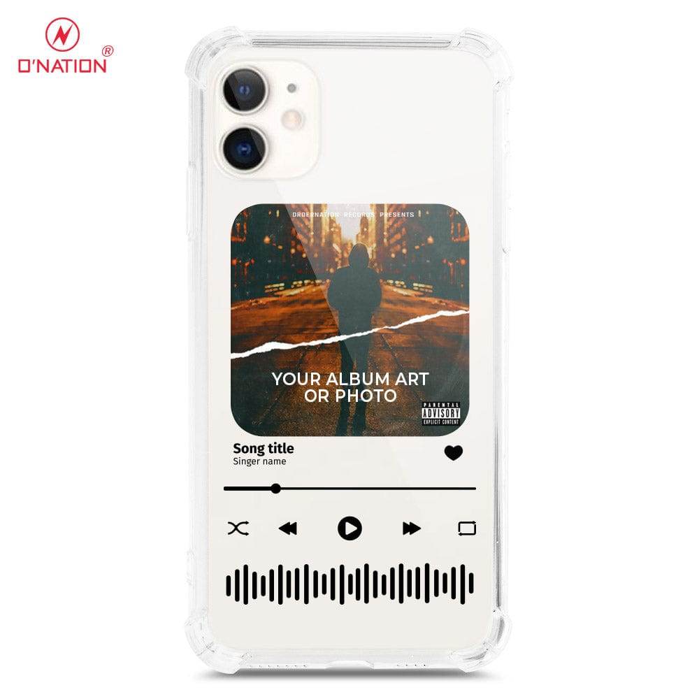 iPhone 11 Cover - Personalised Album Art Series - 4 Designs - Clear Phone Case - Soft Silicon Borders