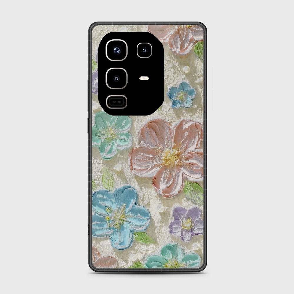 Infinix Note 50 4G Cover - Floral Series - Design 14 - Blue & Purple - HQ Premium Shine Durable Shatterproof Case - Futurestore.pk