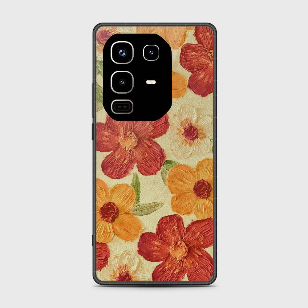Infinix Note 50 4G Cover - Floral Series - Design 6 - Red & Orange - HQ Premium Shine Durable Shatterproof Case - Futurestore.pk