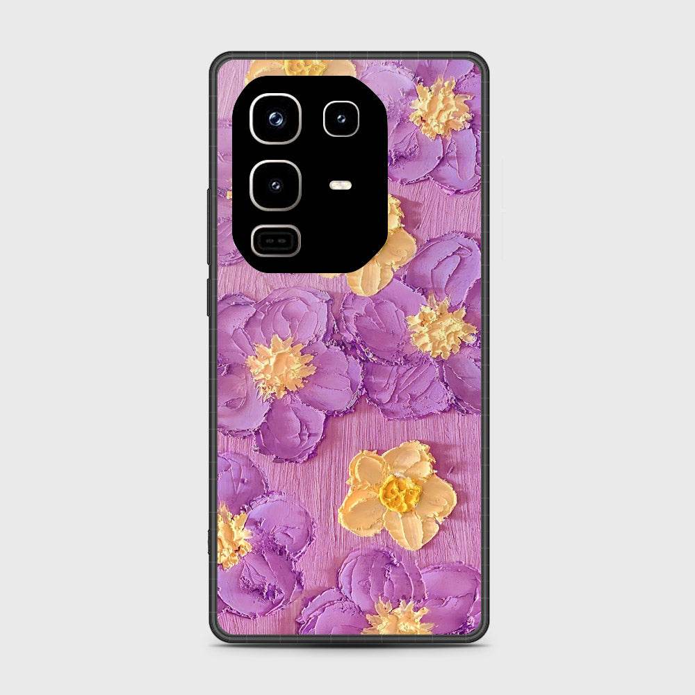 Infinix Note 50 Pro 4G Cover - Floral Series - Design 8 - Purple & Yellow - HQ Premium Shine Durable Shatterproof Case - Futurestore.pk