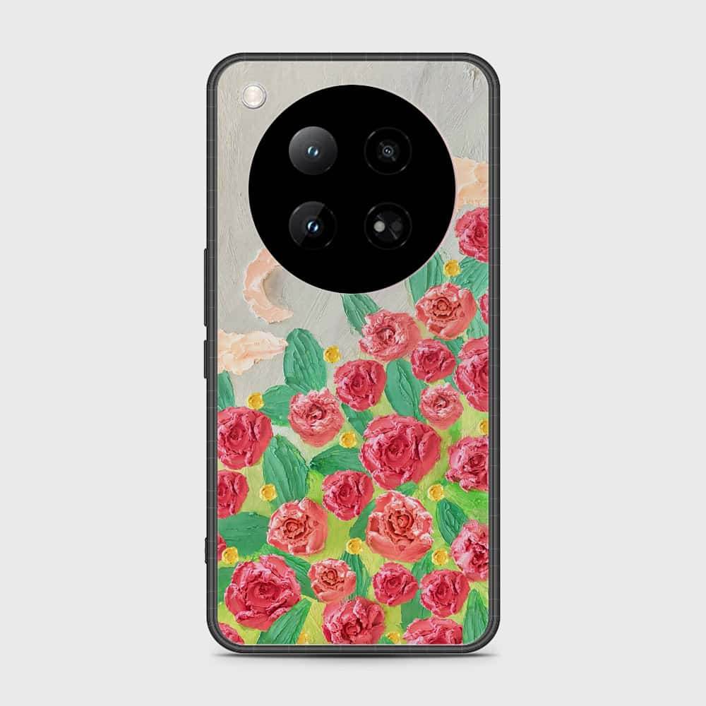 Infinix Zero 40 4G Cover - Floral Series - Design 10 - Red & Green - HQ Premium Shine Durable Shatterproof Case - Futurestore.pk