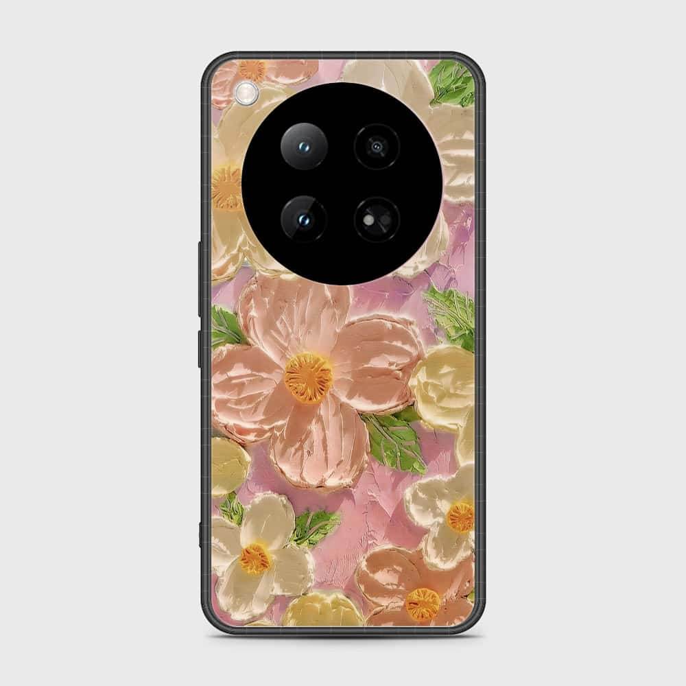 Infinix Zero 40 4G Cover - Floral Series - Design 11 - White & Green - HQ Premium Shine Durable Shatterproof Case - Futurestore.pk