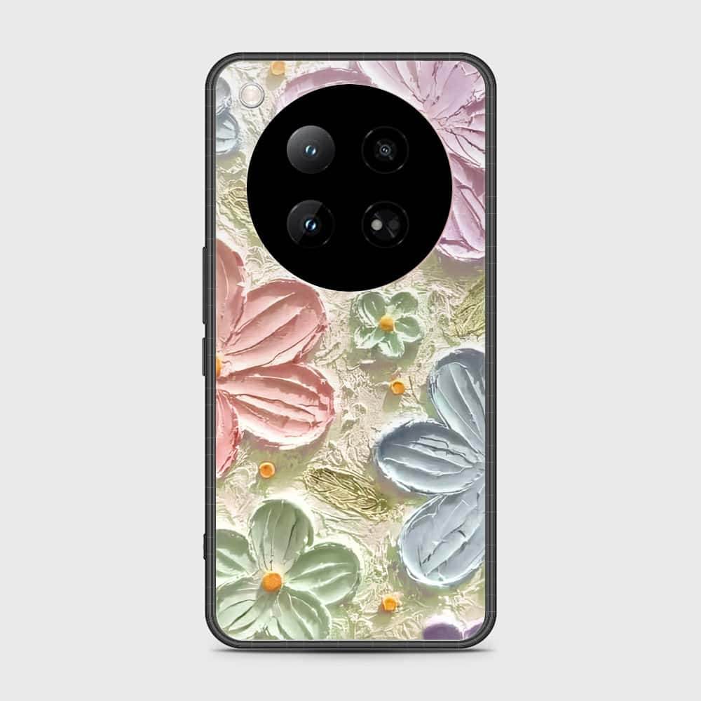 Infinix Zero 40 4G Cover - Floral Series - Design 15 - Blue & Green - HQ Premium Shine Durable Shatterproof Case - Futurestore.pk