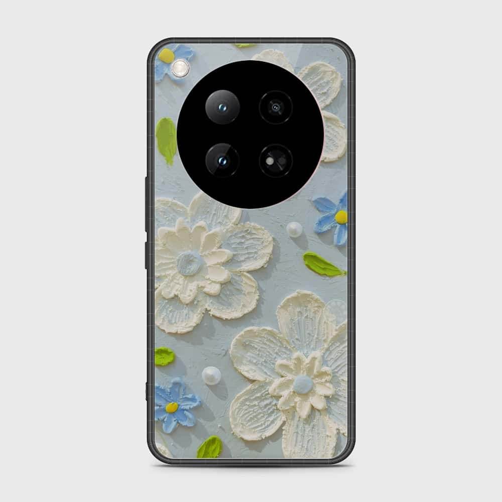 Infinix Zero 40 4G Cover - Floral Series - Design 3 - Sky Blue - HQ Premium Shine Durable Shatterproof Case - Futurestore.pk