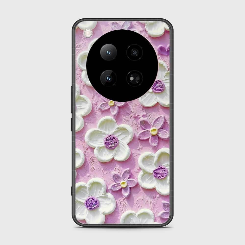 Infinix Zero 40 4G Cover - Floral Series - Design 4 - Purple & White - HQ Premium Shine Durable Shatterproof Case - Futurestore.pk