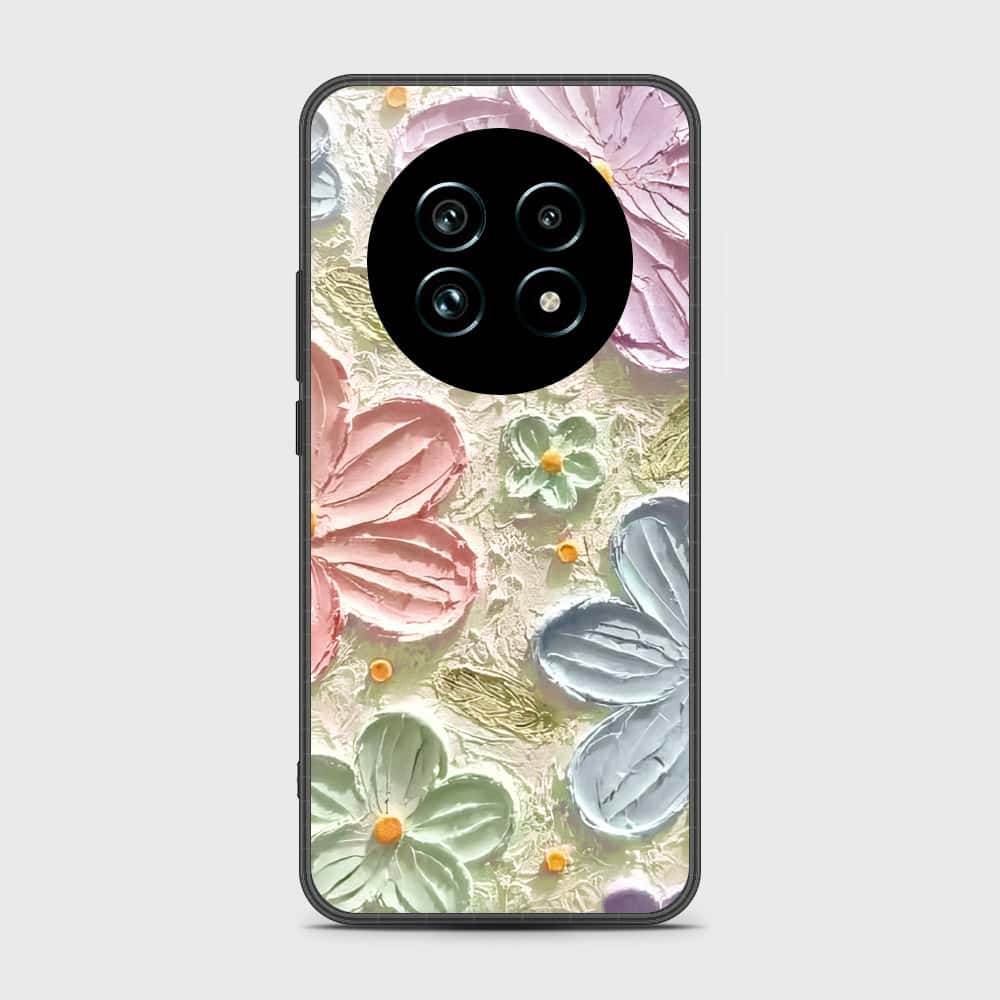 Realme 13 Plus 5G Cover - Floral Series - Design 15 - Blue & Green - HQ Premium Shine Durable Shatterproof Case - Futurestore.pk