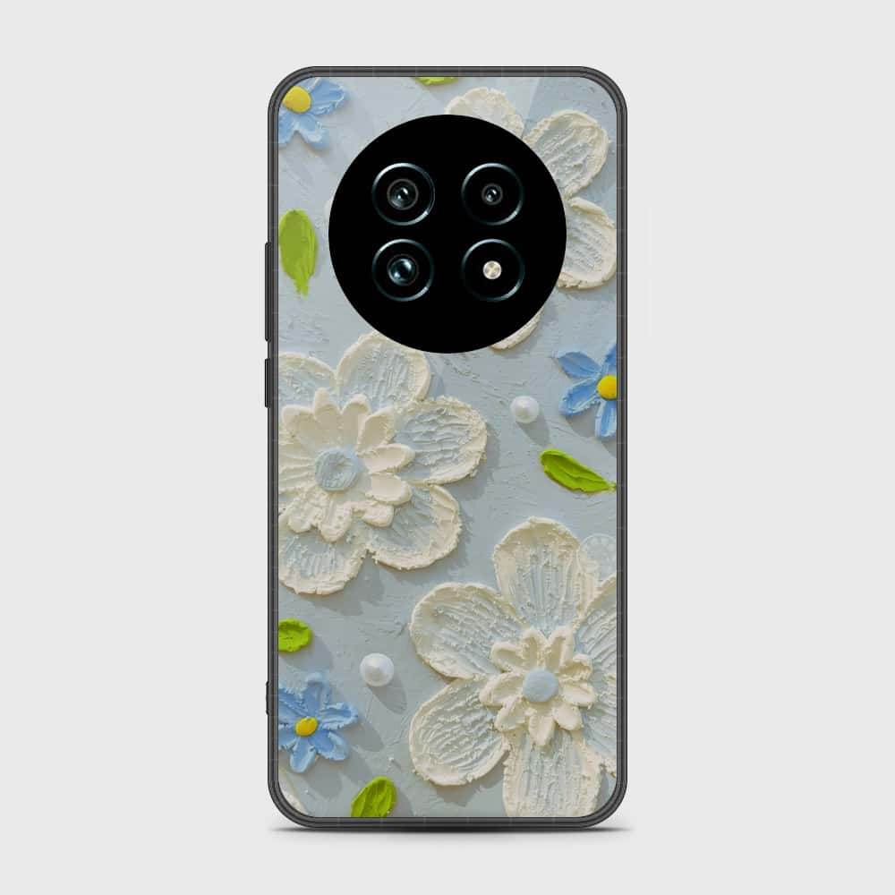 Realme 13 Plus 5G Cover - Floral Series - Design 3 - Sky Blue - HQ Premium Shine Durable Shatterproof Case - Futurestore.pk