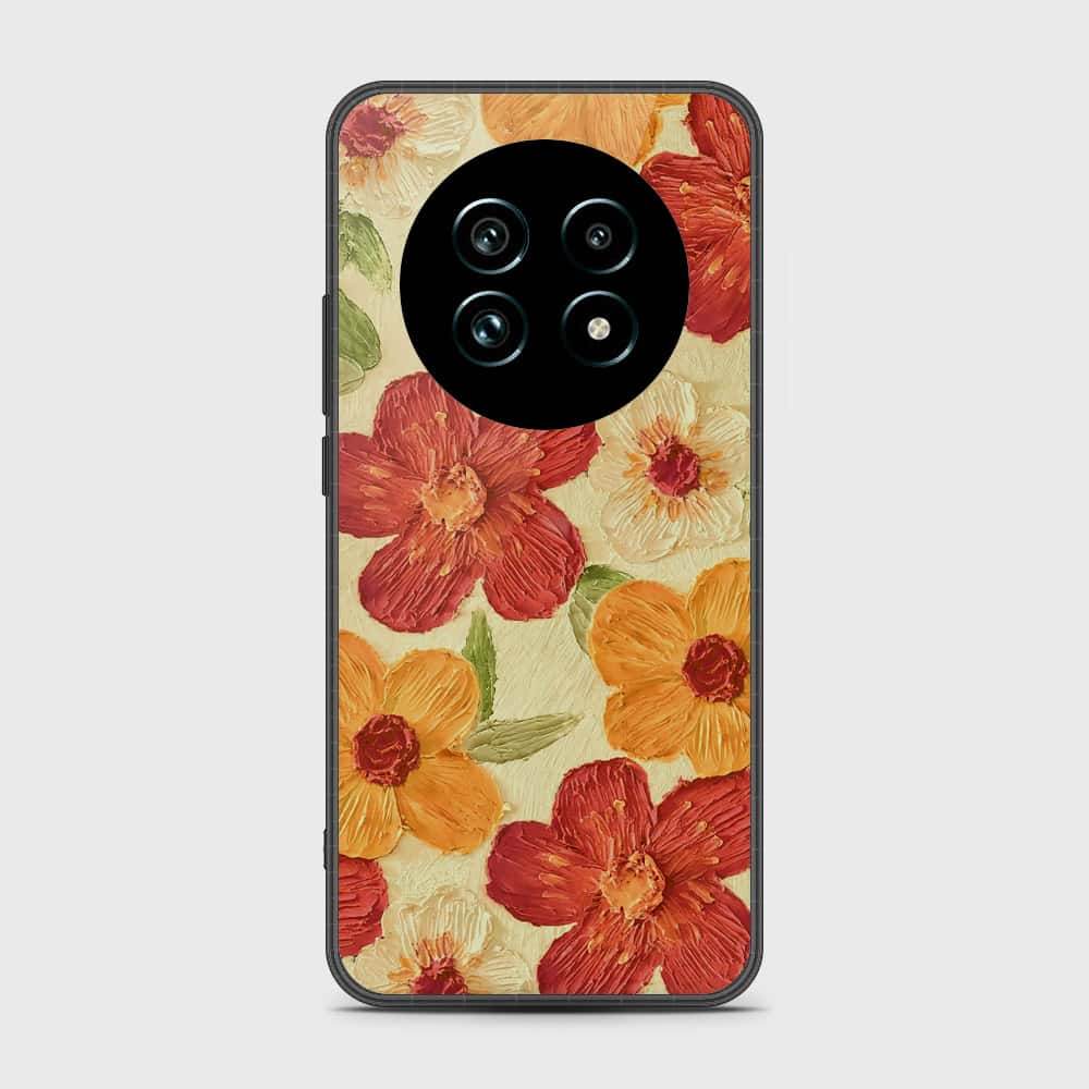 Realme 13 Plus 5G Cover - Floral Series - Design 6 - Red & Orange - HQ Premium Shine Durable Shatterproof Case - Futurestore.pk