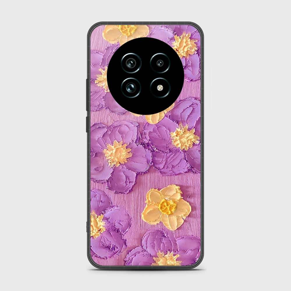 Realme 13 Plus 5G Cover - Floral Series - Design 8 - Purple & Yellow - HQ Premium Shine Durable Shatterproof Case - Futurestore.pk