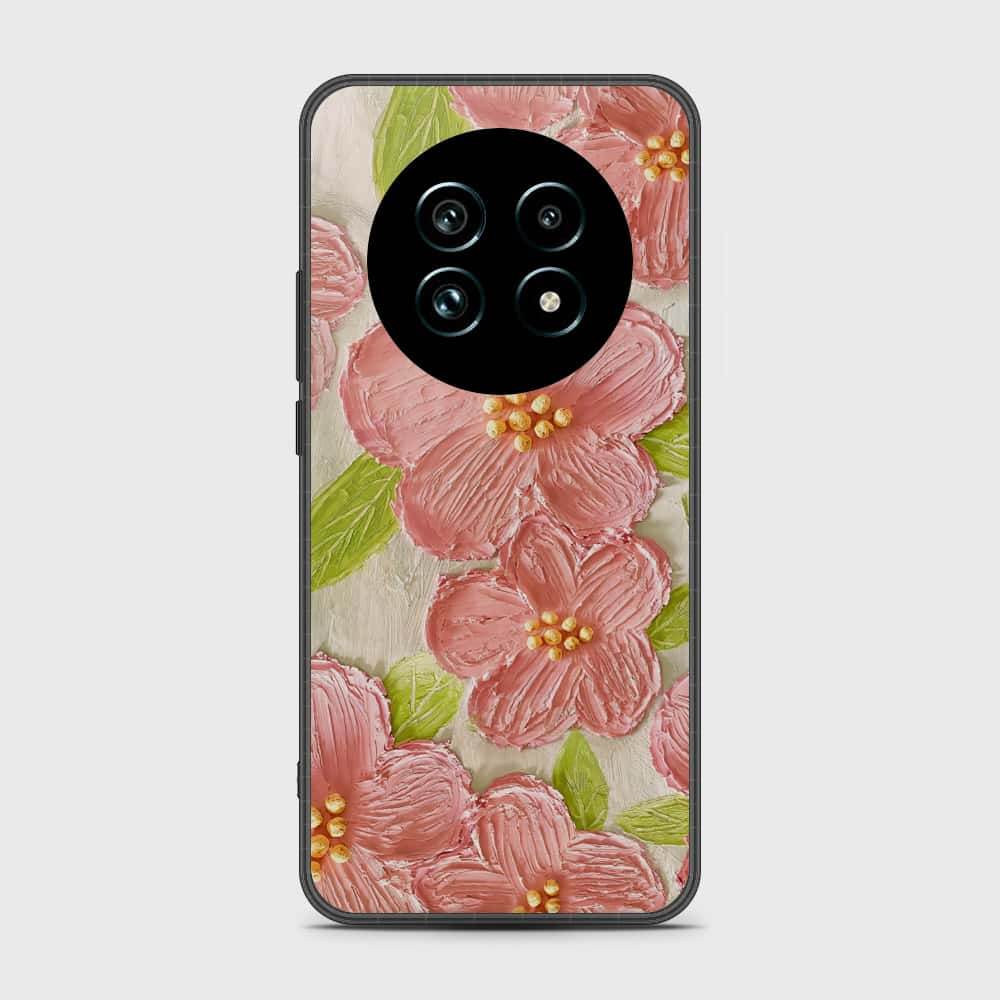 Realme 13 Plus 5G Cover - Floral Series - Design 9 - Pink & Green - HQ Premium Shine Durable Shatterproof Case - Futurestore.pk