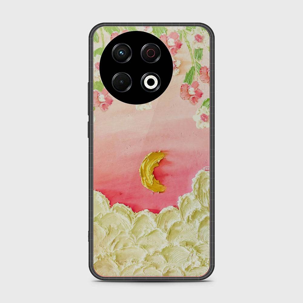 Tecno Spark 30 Pro Cover - Floral Series - Design 7 - Pink & Yellow - HQ Premium Shine Durable Shatterproof Case - Futurestore.pk