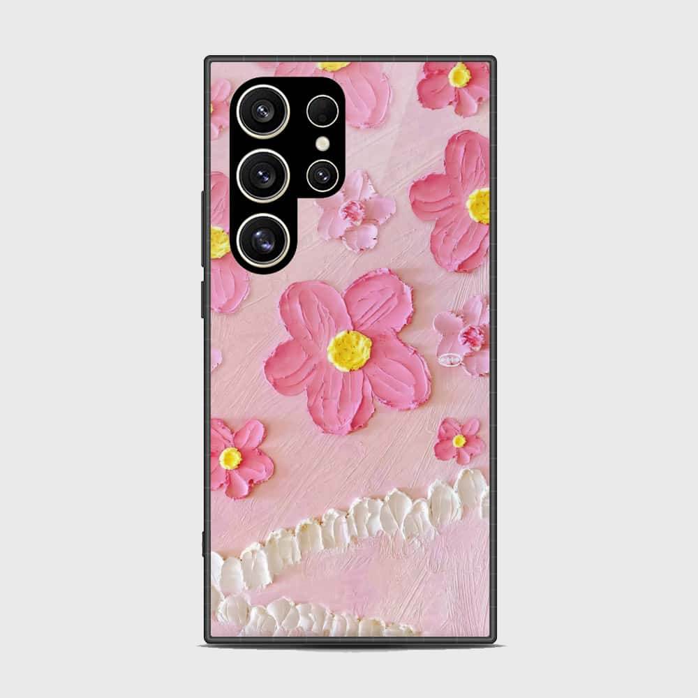 Samsung Galaxy S24 Ultra Cover - Floral Series - Design 2 - Pink - HQ Premium Shine Durable Shatterproof Case (Samsung Galaxy S24 Ultra Cover - Floral Series - Design 2 - Pink - HQ Premium Shine Durable Shatterproof Case) Default Title