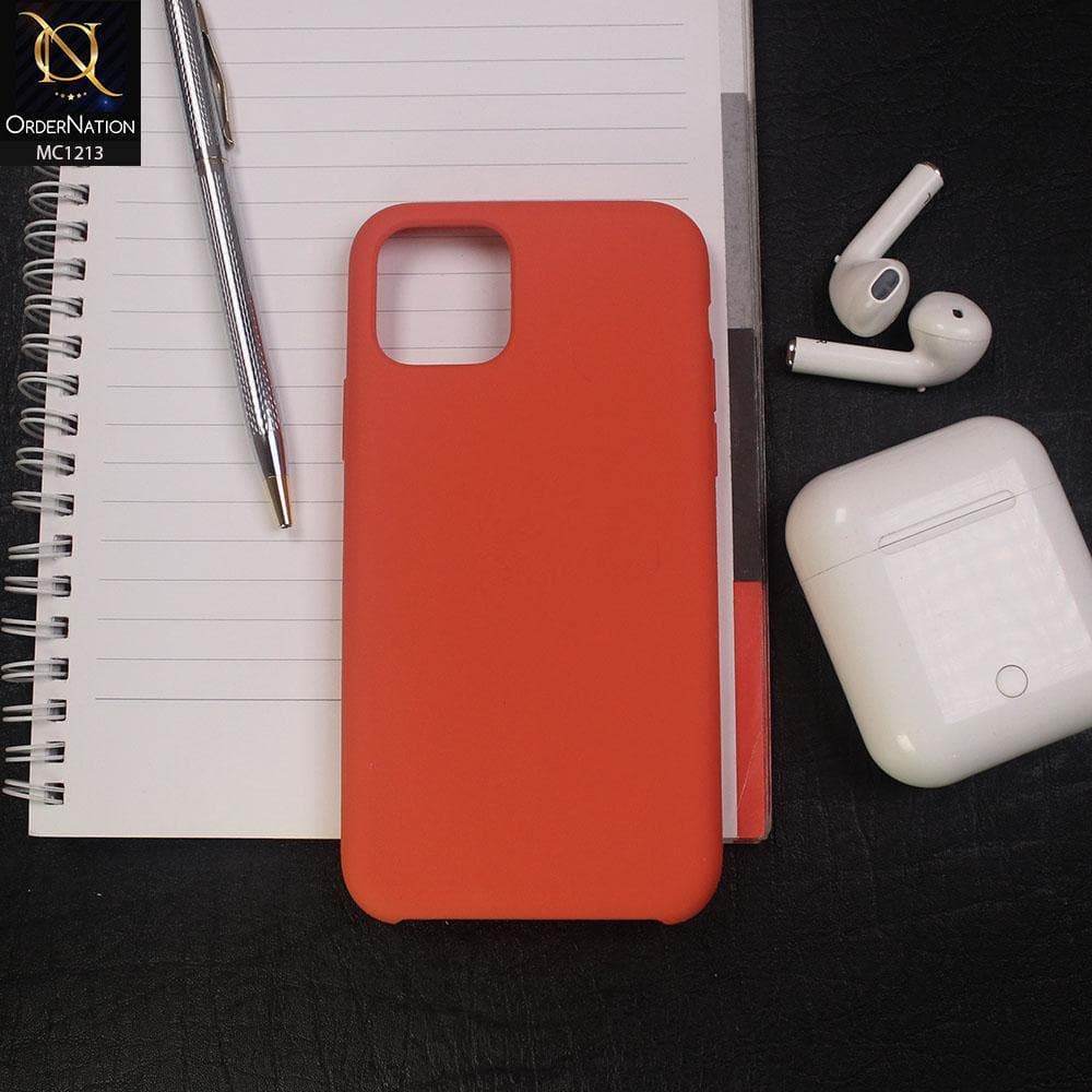 iPhone 11 - Orange - D2 - Soft Shockproof Sillica Gel Case - Futurestore.pk
