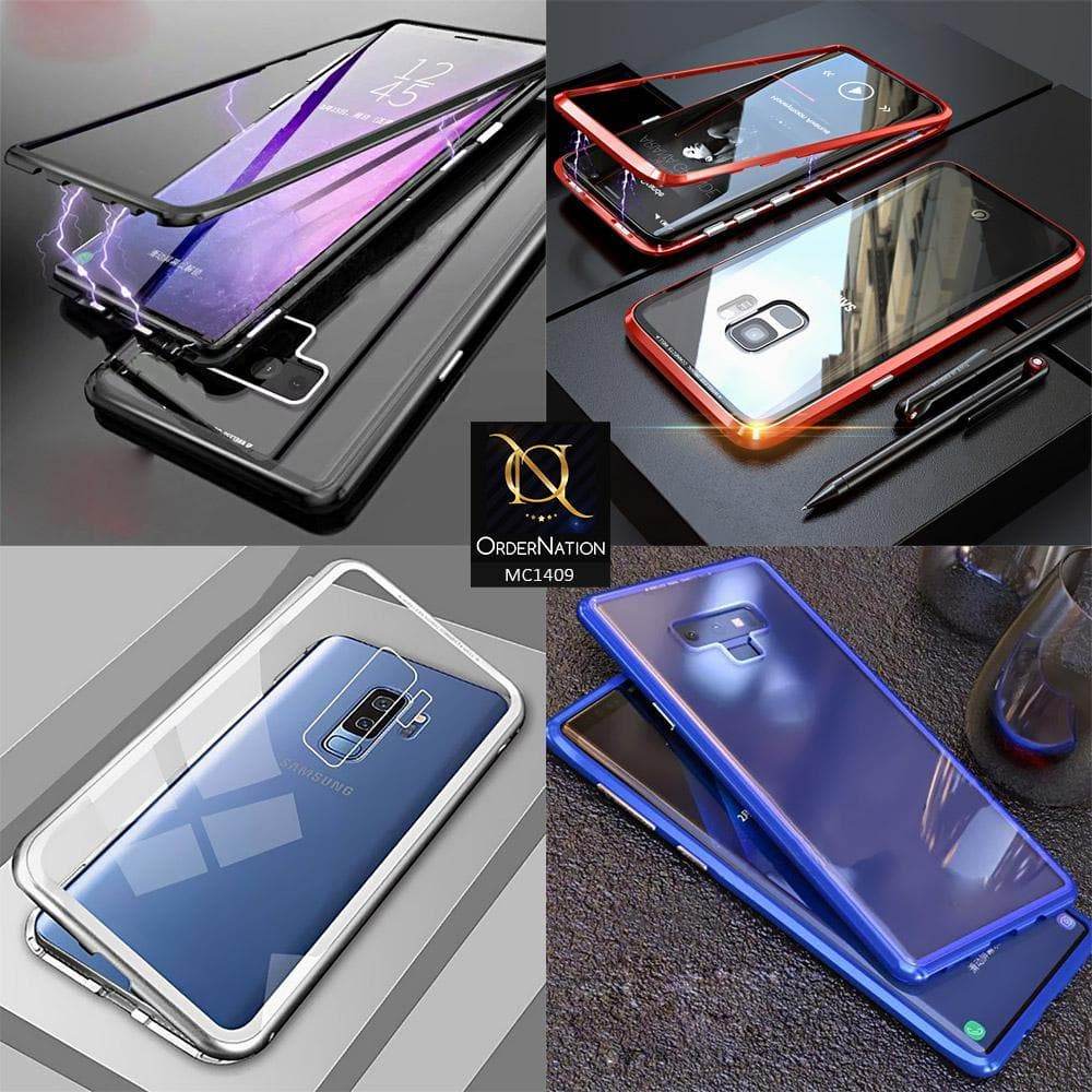 Luxury HQ Magnetic Back Glass Case For iPhone 11 - No Glass On Screen Side - Blue - Futurestore.pk