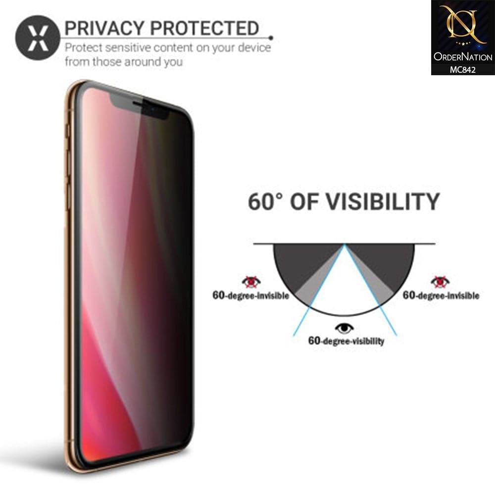 iPhone 11 Screen Protector - Black - Privacy Tempared Glass Screen Protector - Futurestore.pk