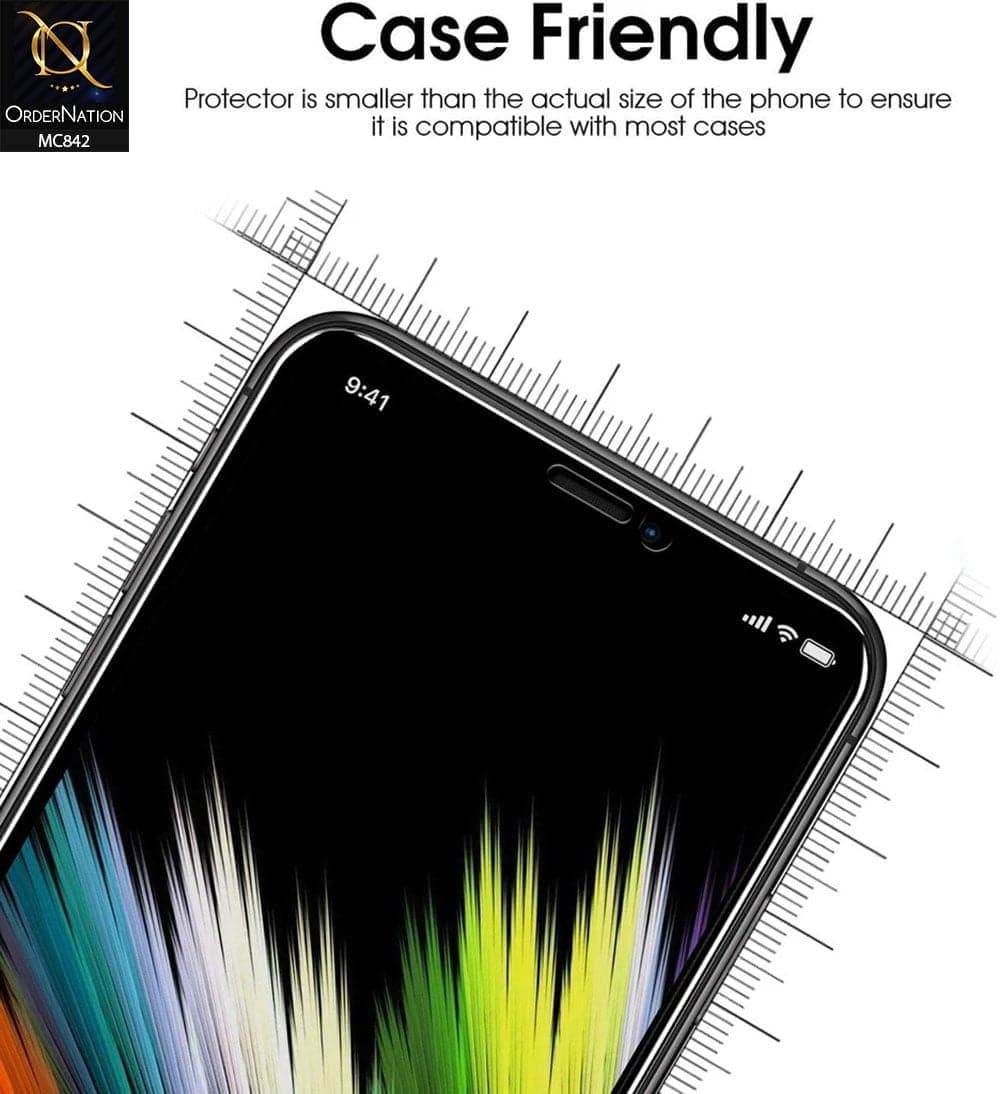 iPhone 11 Screen Protector - Black - Privacy Tempared Glass Screen Protector - Futurestore.pk