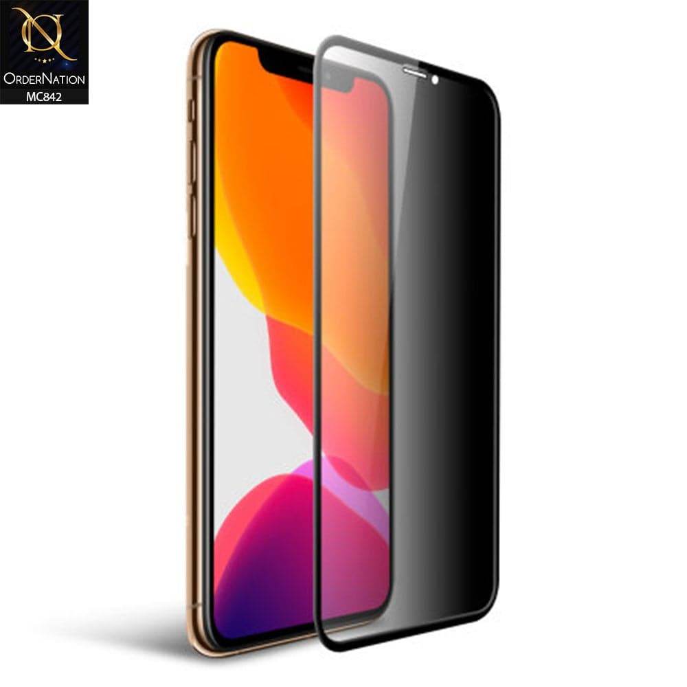 iPhone 11 Screen Protector - Black - Privacy Tempared Glass Screen Protector - Futurestore.pk