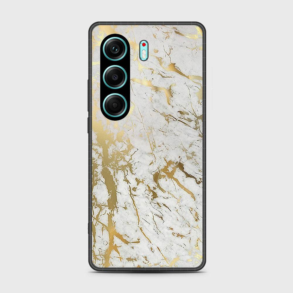 Tecno Camon 40 Pro - White Marble Series - HQ Premium Shine Durable Shatterproof Case Design3