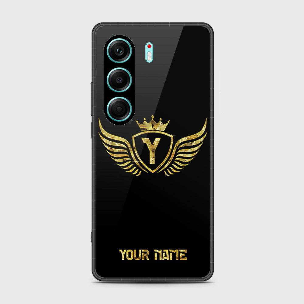 Tecno Camon 40 Pro - Gold Series - HQ Premium Shine Durable Shatterproof Case Design3