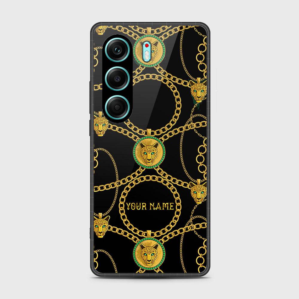 Tecno Camon 40 Pro - Gold Series - HQ Premium Shine Durable Shatterproof Case Design4