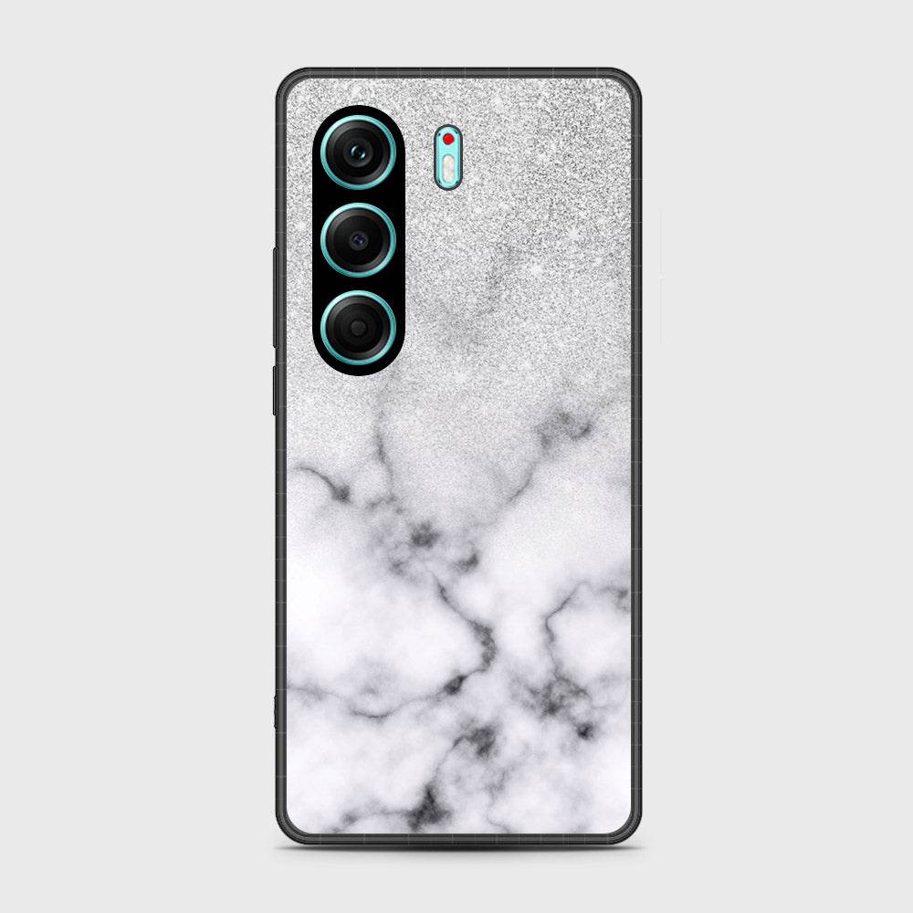 Tecno Camon 40 - White Marble Series - HQ Premium Shine Durable Shatterproof Case Design7