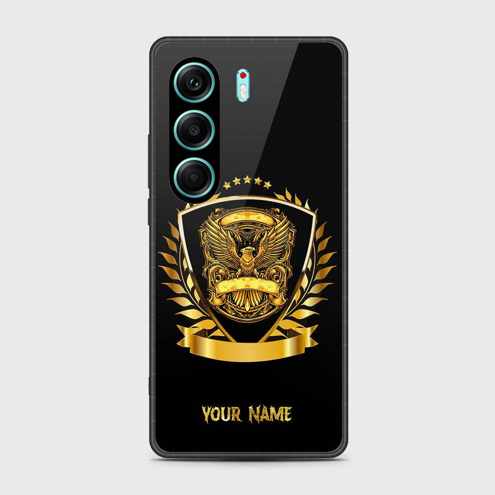 Tecno Camon 40 Pro - Gold Series - HQ Premium Shine Durable Shatterproof Case Design8
