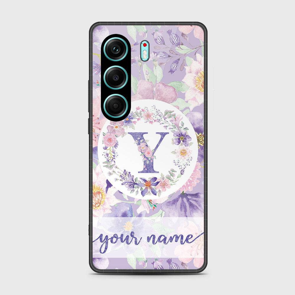 Tecno Camon 40 Pro - Personalized Alphabet Series - HQ Premium Shine Durable Shatterproof Case Design3