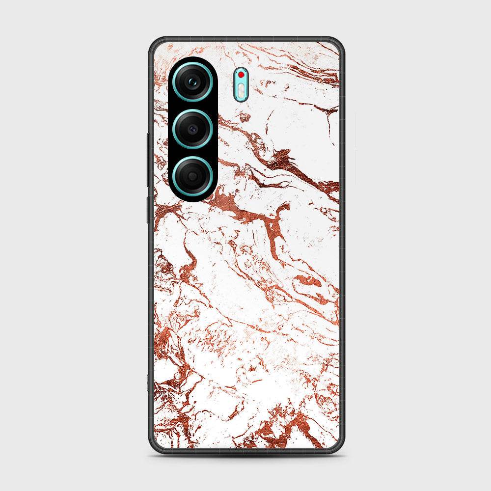 Tecno Camon 40 Pro - White Marble Series 2 - HQ Premium Shine Durable Shatterproof Case Design4