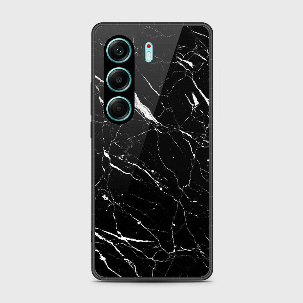 Tecno Camon 40 Pro - Black Marble Series - HQ Premium Shine Durable Shatterproof Case Design2