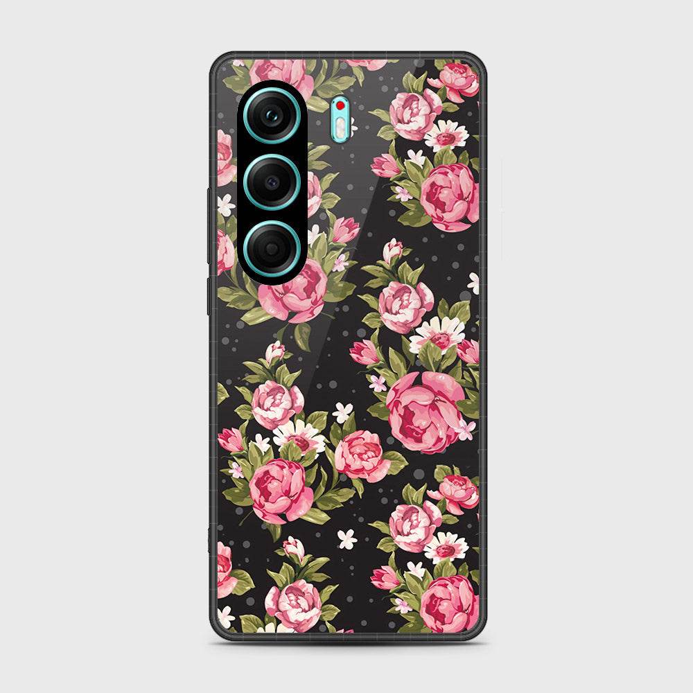 Tecno Camon 40 - Floral Series - HQ Premium Shine Durable Shatterproof Case Design2