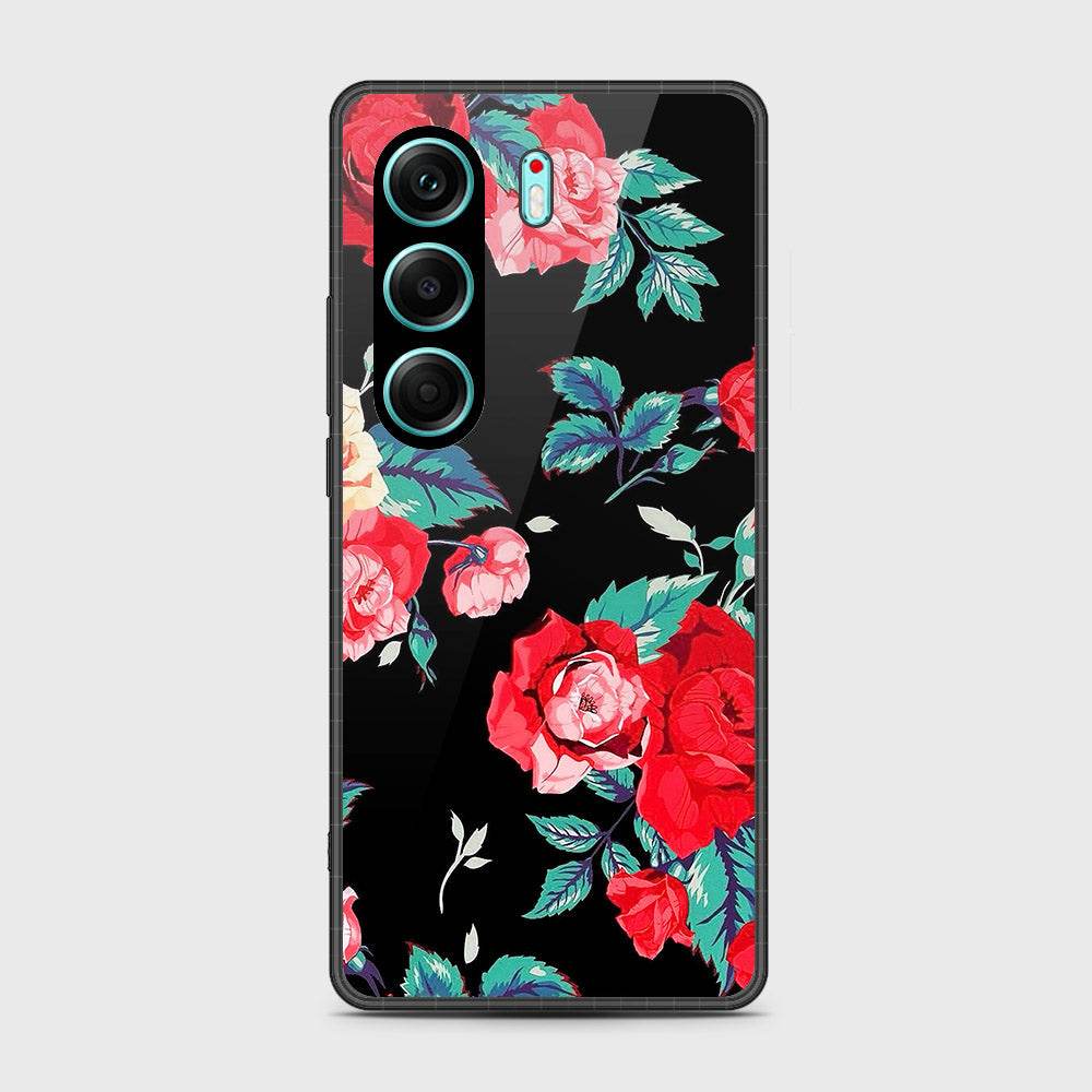 Tecno Camon 40 - Floral Series - HQ Premium Shine Durable Shatterproof Case Design3