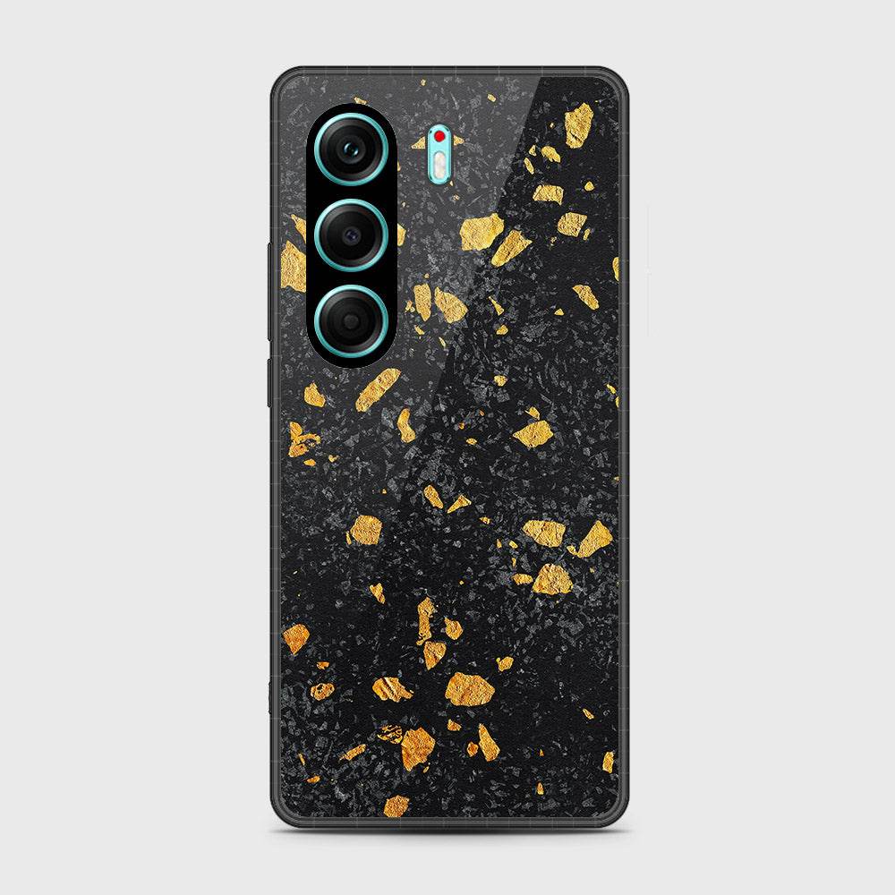 Tecno Camon 40 - Black Marble Series - HQ Premium Shine Durable Shatterproof Case Design3