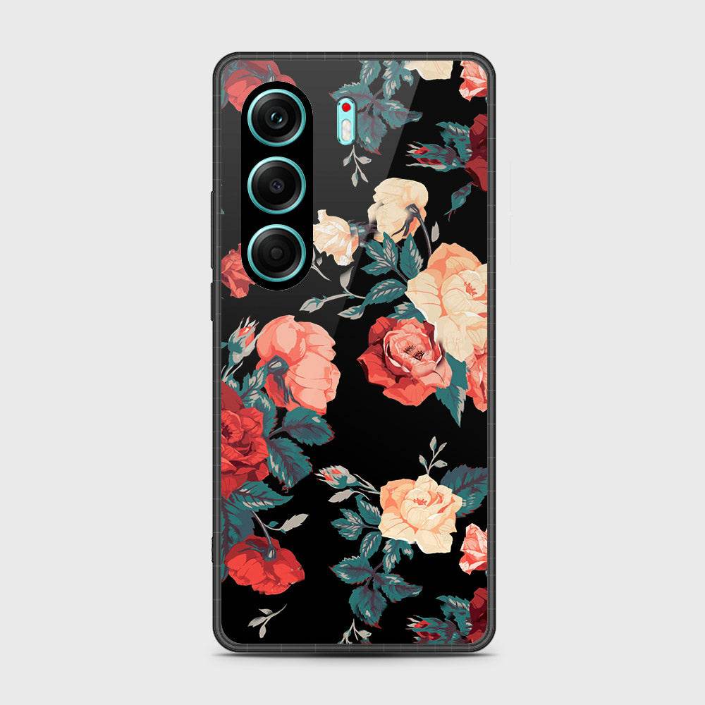 Tecno Camon 40 Pro - Floral Series 2 - HQ Premium Shine Durable Shatterproof Case Design2