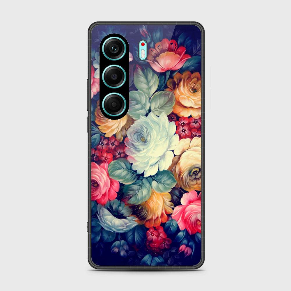 Tecno Camon 40 - Floral Series 2 - HQ Premium Shine Durable Shatterproof Case Design5