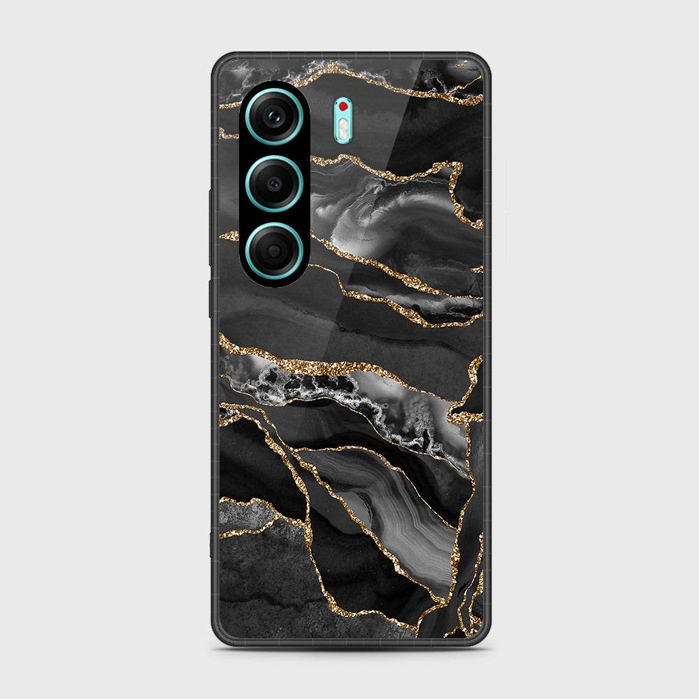 Tecno Camon 40 Pro - Black Marble Series - HQ Premium Shine Durable Shatterproof Case Design6