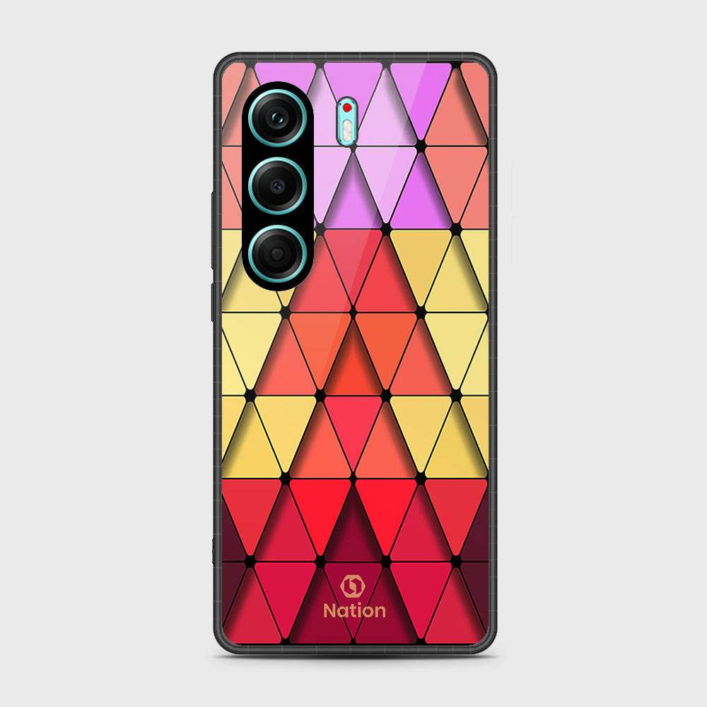 Tecno Camon 40 - Onation Pyramid Series - HQ Premium Shine Durable Shatterproof Case Design3