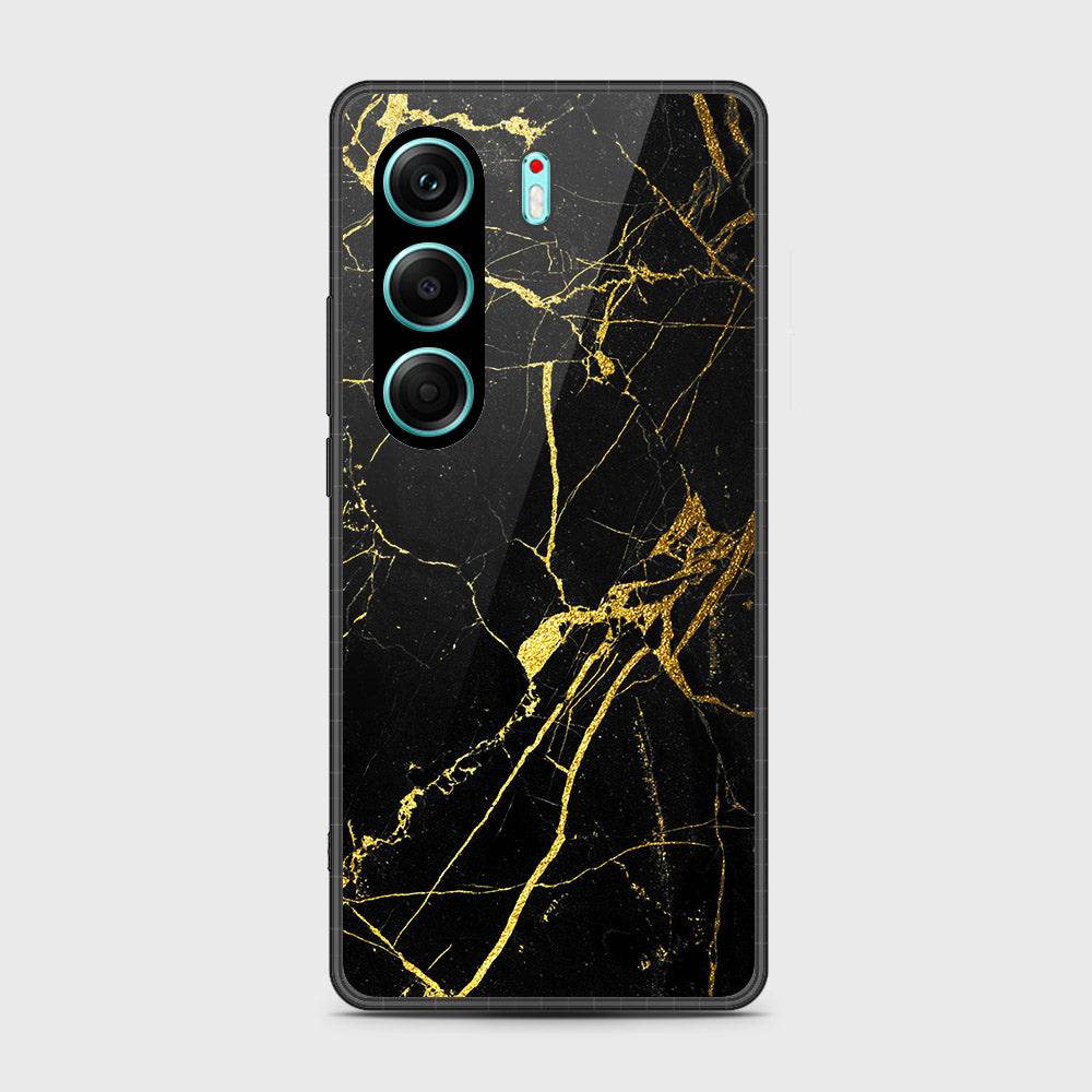 Tecno Camon 40 Pro - Black Marble Series - HQ Premium Shine Durable Shatterproof Case Design8
