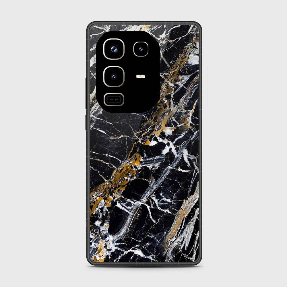 Infinix Note 50 Pro 4G - Black Marble Series - HQ Premium Shine Durable Shatterproof Case - Futurestore.pk