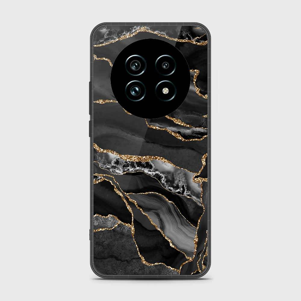 Realme 13 Plus 5G - Black Marble Series - HQ Premium Shine Durable Shatterproof Case - Futurestore.pk