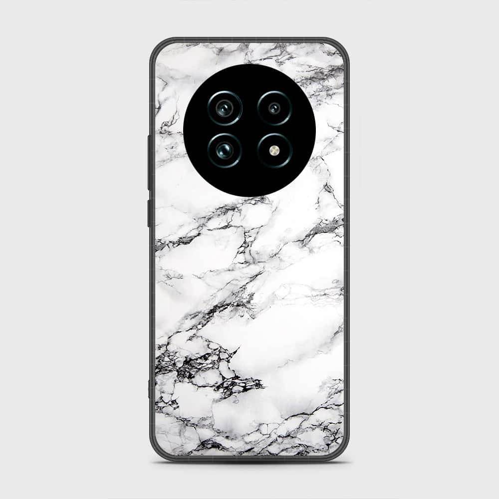 Realme 13 Plus 5G - White Marble Series - HQ Premium Shine Durable Shatterproof Case - Futurestore.pk
