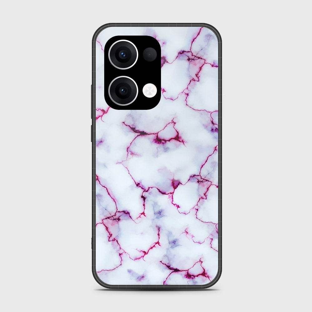 Oppo Reno 13 - White Marble Series - HQ Premium Shine Durable Shatterproof Case - Futurestore.pk