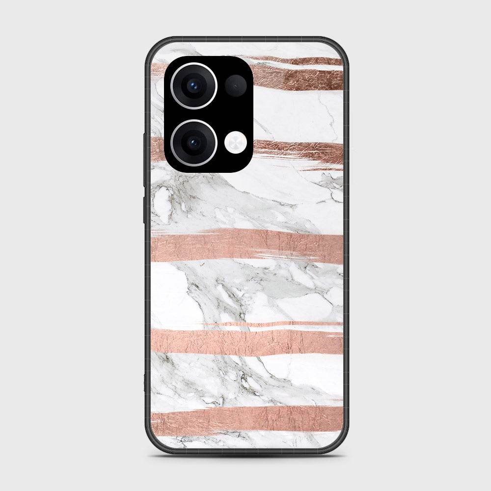 Oppo Reno 13 - White Marble Series - HQ Premium Shine Durable Shatterproof Case - Futurestore.pk