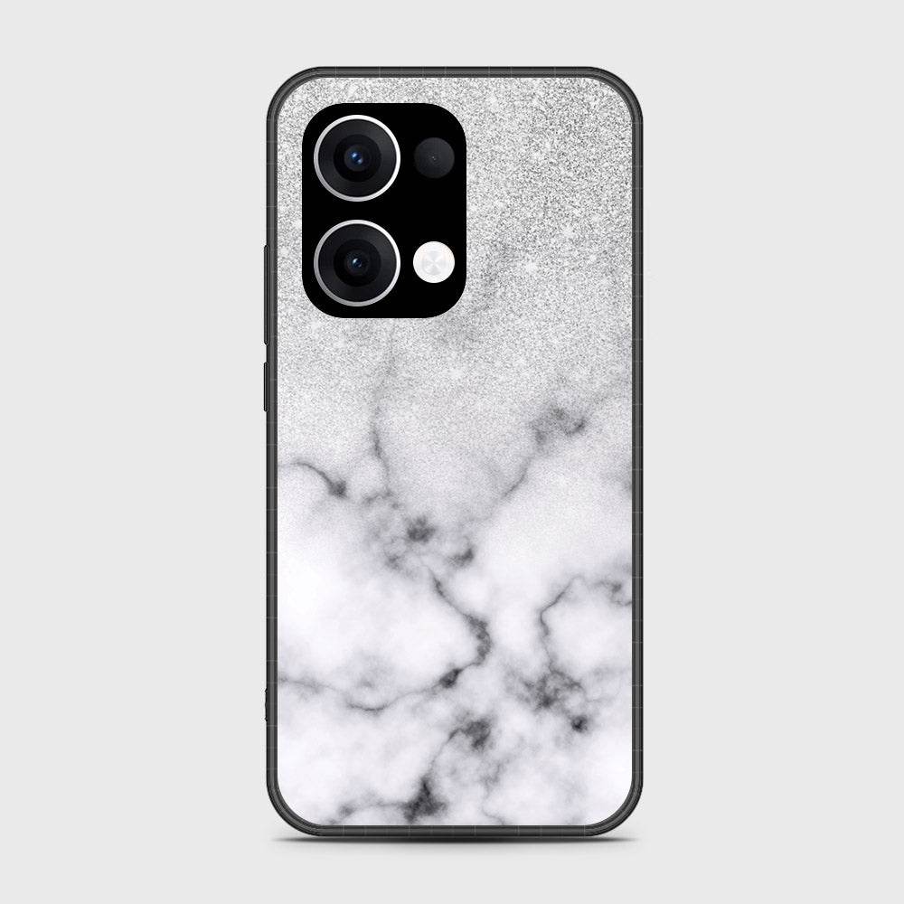 Oppo Reno 13 - White Marble Series - HQ Premium Shine Durable Shatterproof Case - Futurestore.pk