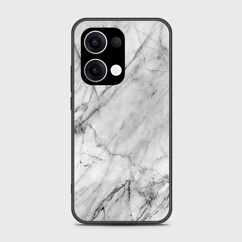 Oppo Reno 13 - White Marble Series - HQ Premium Shine Durable Shatterproof Case - Futurestore.pk