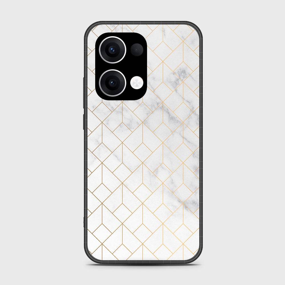Oppo Reno 13 - White Marble Series 2 - HQ Premium Shine Durable Shatterproof Case - Futurestore.pk