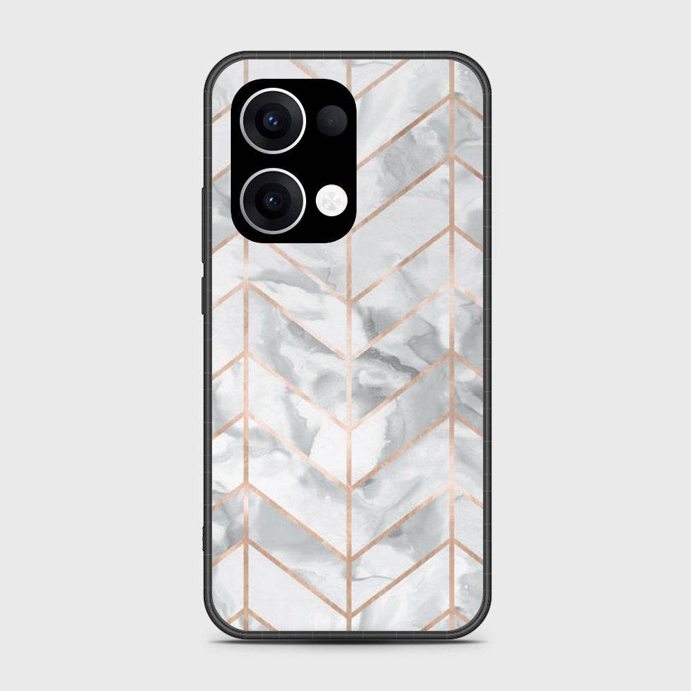 Oppo Reno 13 - White Marble Series 2 - HQ Premium Shine Durable Shatterproof Case - Futurestore.pk
