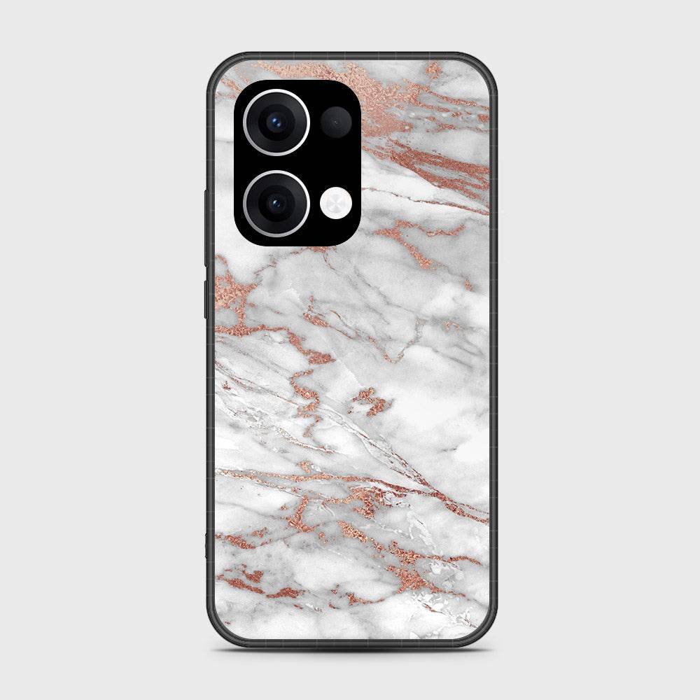 Oppo Reno 13 - White Marble Series 2 - HQ Premium Shine Durable Shatterproof Case - Futurestore.pk