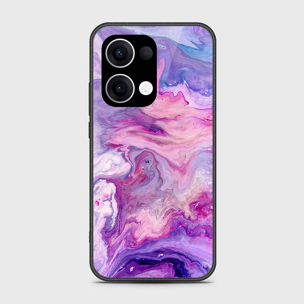 Oppo Reno 13 - Colorful Marble Series - HQ Premium Shine Durable Shatterproof Case - Futurestore.pk