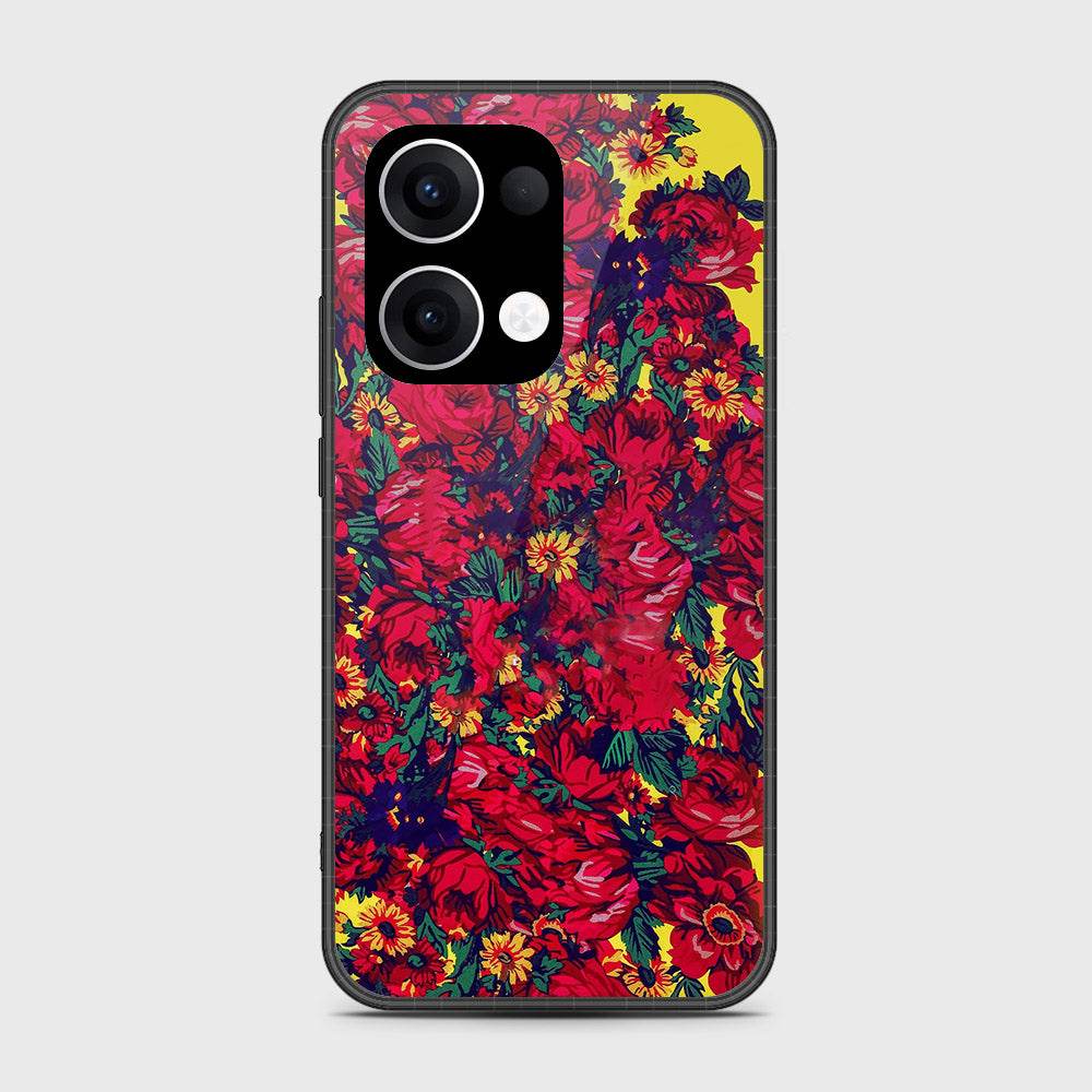 Oppo Reno 13 - Floral Series - HQ Premium Shine Durable Shatterproof Case - Futurestore.pk